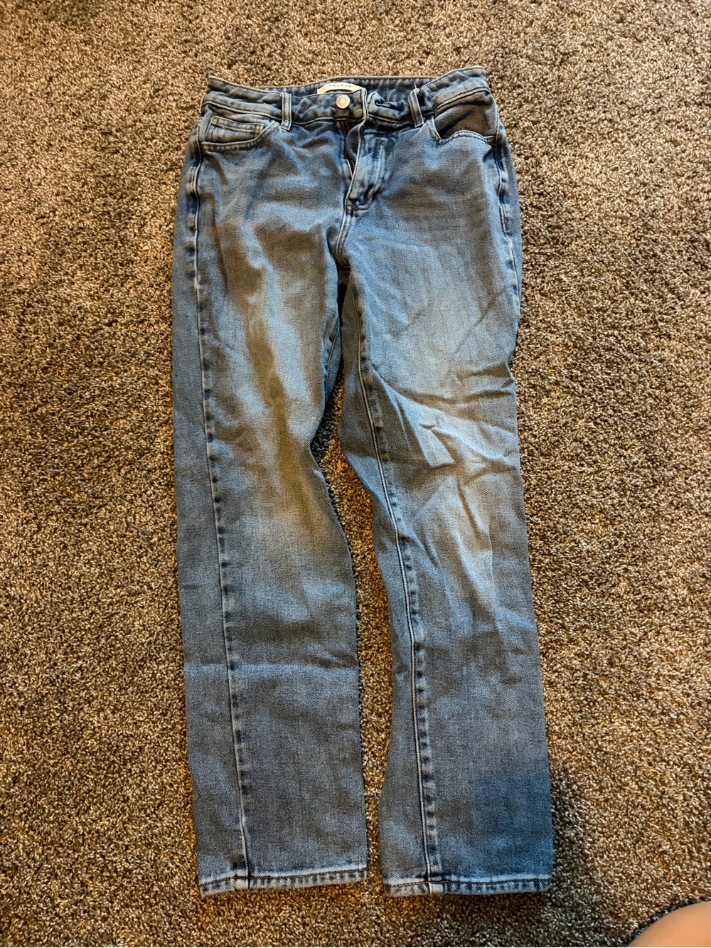 PacSun Women's Mom Jean Straight Leg Jeans in Blue Wash